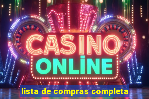 lista de compras completa